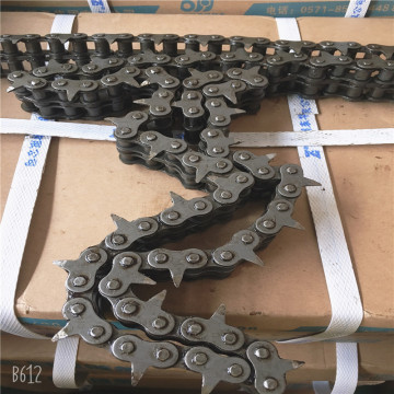 厂供传动工业链条4分b型08双排尖板链条尖齿磨尖链条耐用输送链条