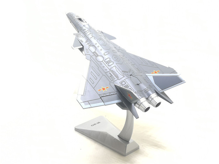 凯迪威盒装合金歼20飞机模型航模金属摆件礼品j20战斗机歼二十