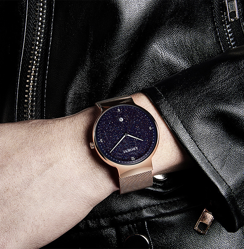 亚铂尼网红星空手表男士新概念黑科技抖音学生时尚潮流简约男手表