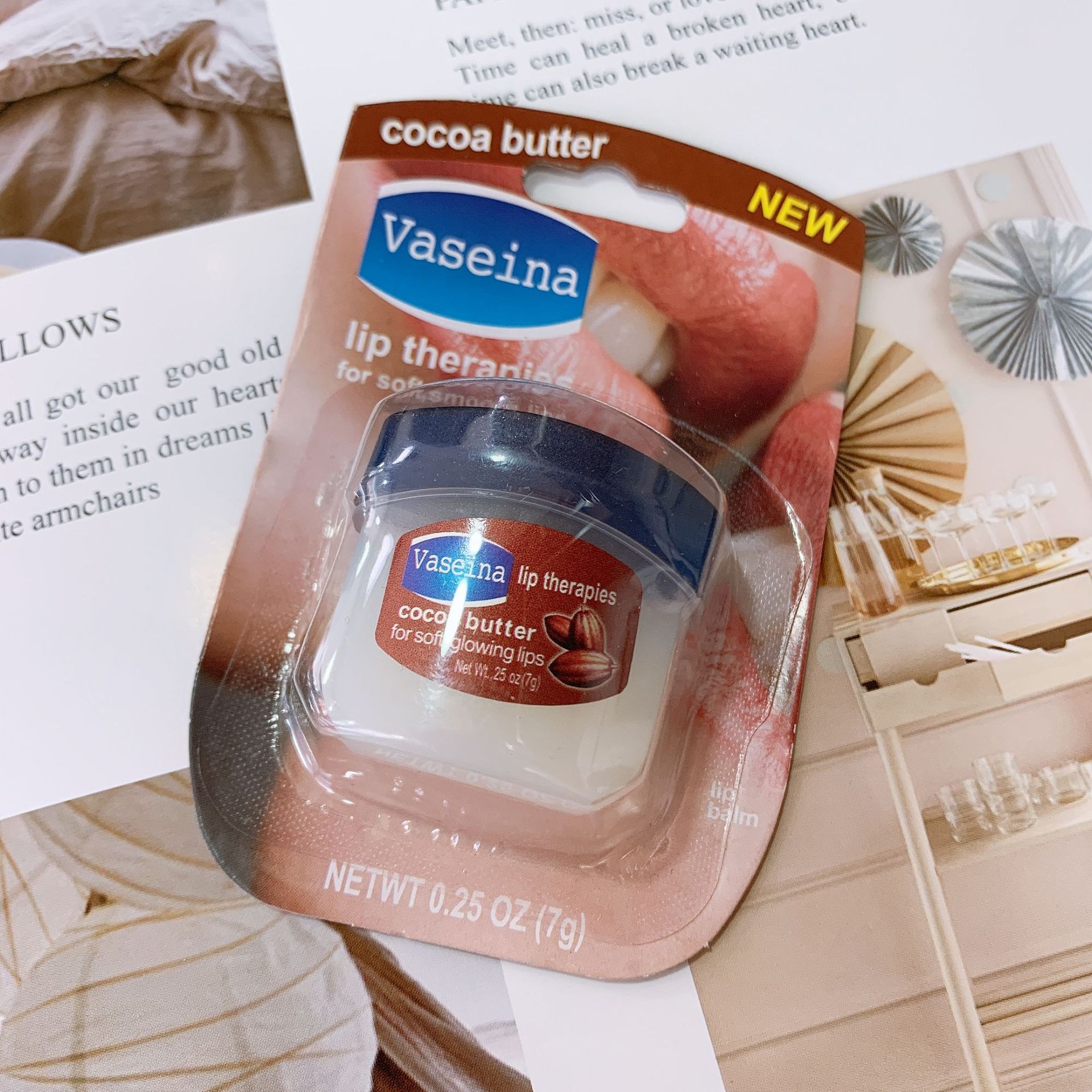 凡士林vaseina护唇润唇膏 滋养保湿防干裂 口红打底7g