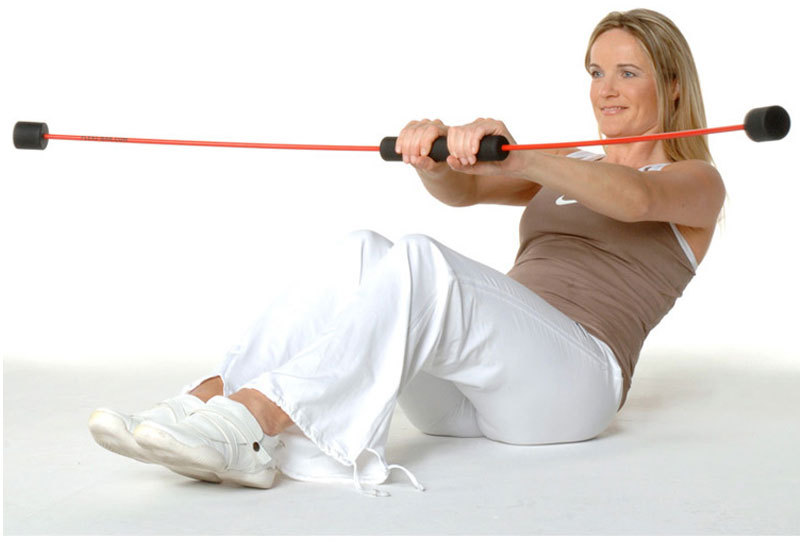 okpro飞力士棒健身弹力棒瑜伽体操振动杆抖棒弹力棍阻力弹力杆