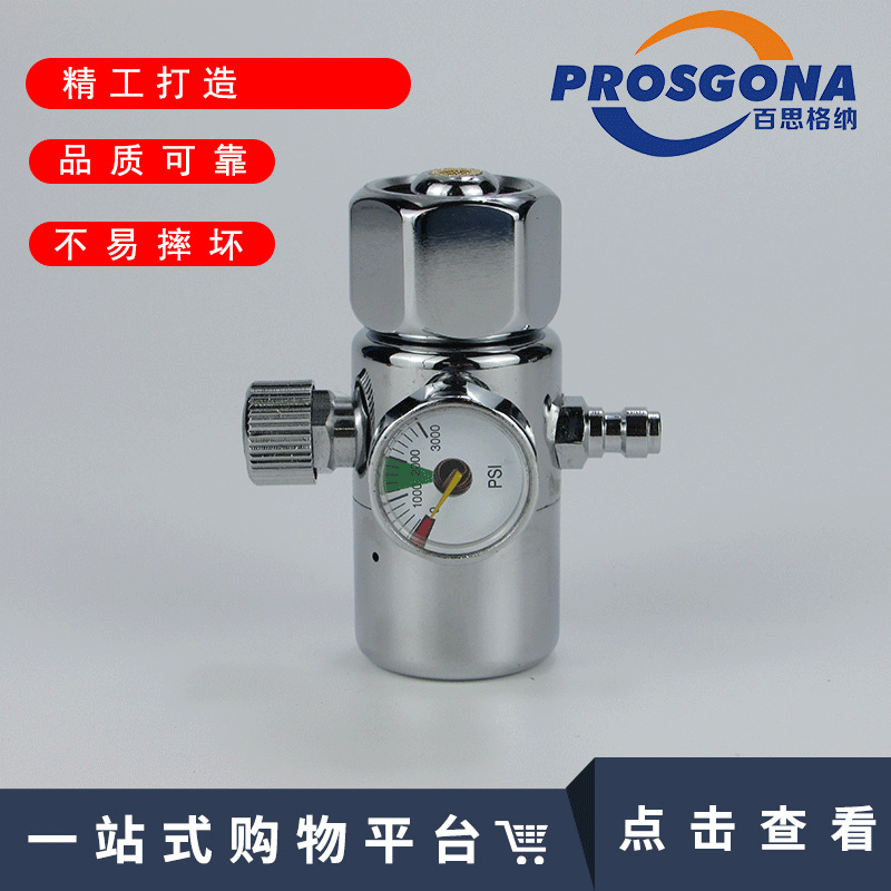 百思格纳节能防摔氩气表 亚气瓶全铜减压器 氩弧焊省气流量压力阀