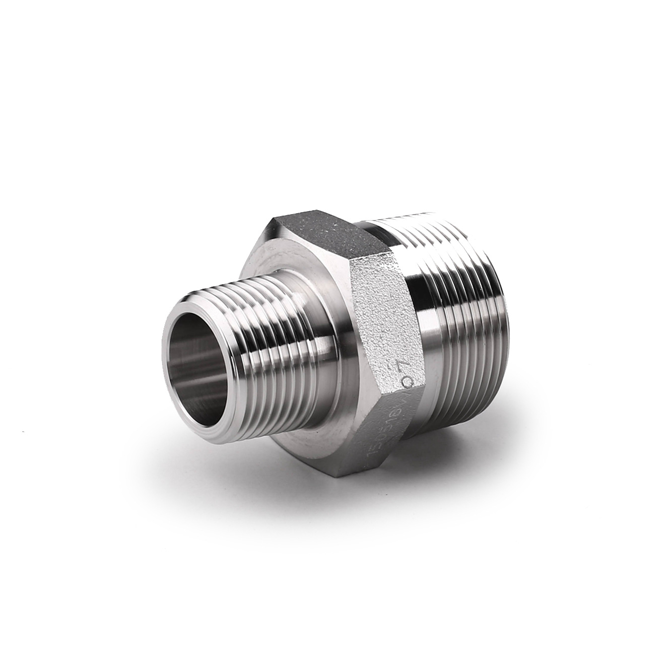 不锈钢316l变径六角对丝npt耐210kg高压3000lb锻造螺纹内接