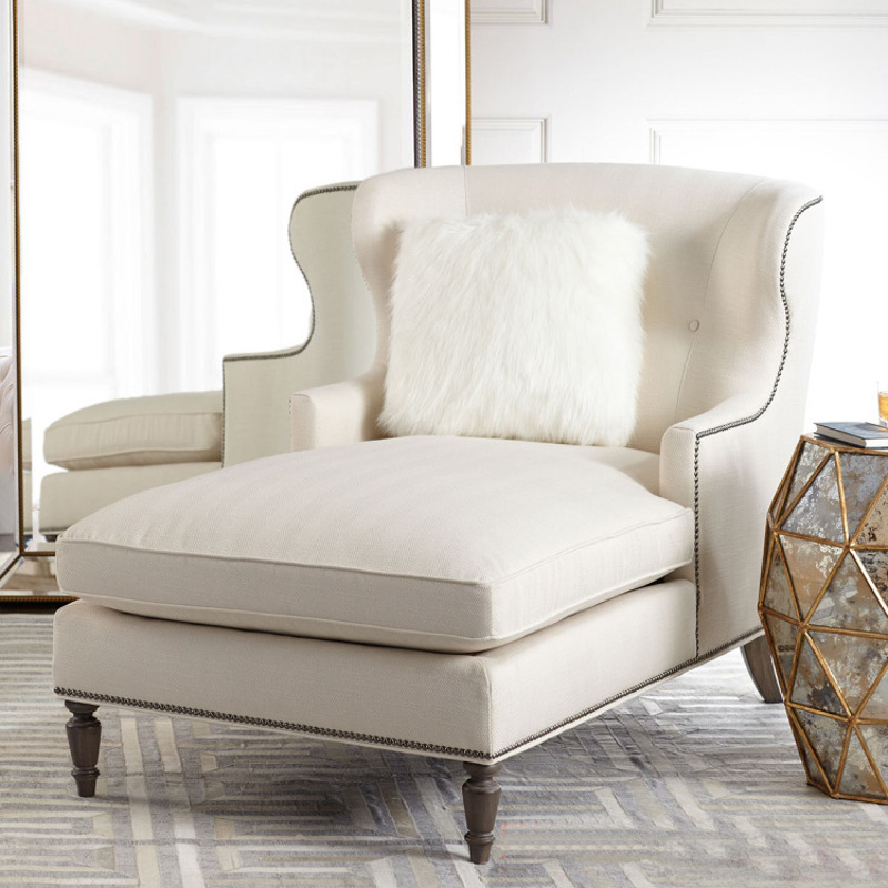 贵妃沙发美人榻美式轻奢公寓美人贵妃榻北欧卧室懒人躺椅现代简约