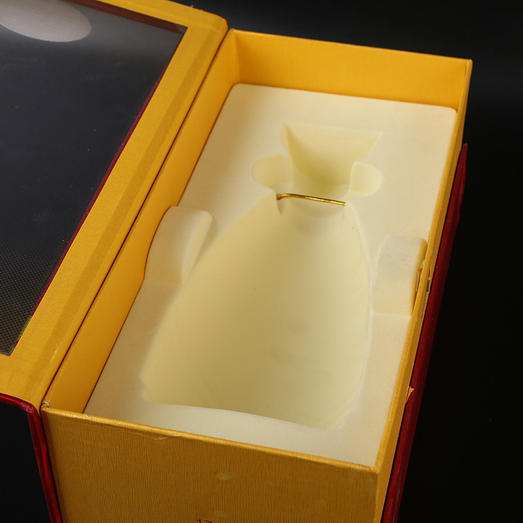 厂家定制酒瓶内托 塑料包装盒内衬 植绒红酒白酒瓶包装酒盒批发