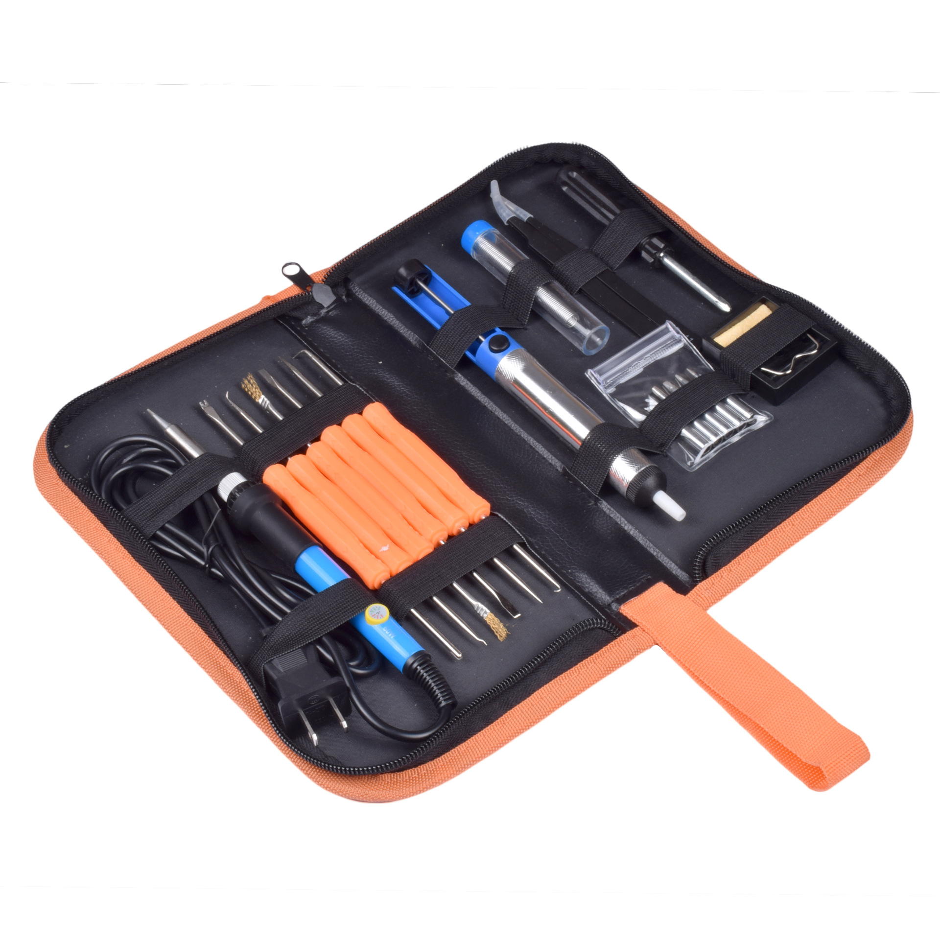 外贸电烙铁套装 110v/220v 60w内热式焊铁 助焊工具 工具包套装