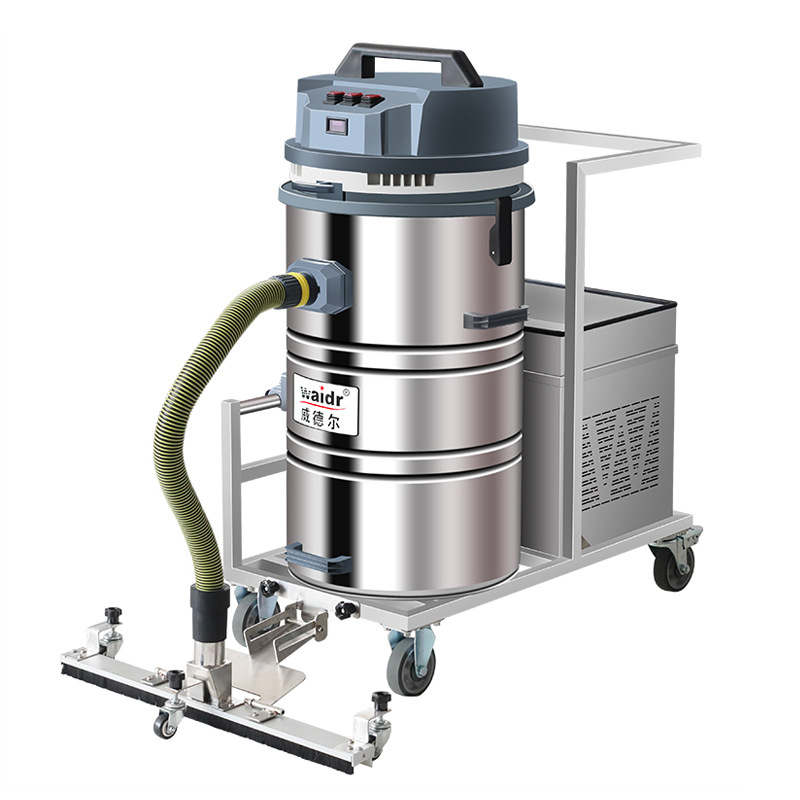 工厂仓库用电瓶工业吸尘器 地面吸灰尘颗粒充电式集尘机wd-80p