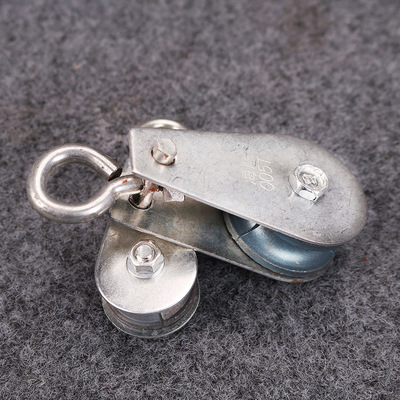 行车吊线过线拖线电缆小滑轮/微型滑车/钢丝绳滑车0.03吨电线吊轮