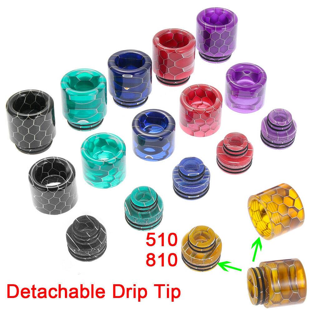 新款810转510多功能 810蛇皮树脂吸嘴 滴嘴烟嘴drip tip