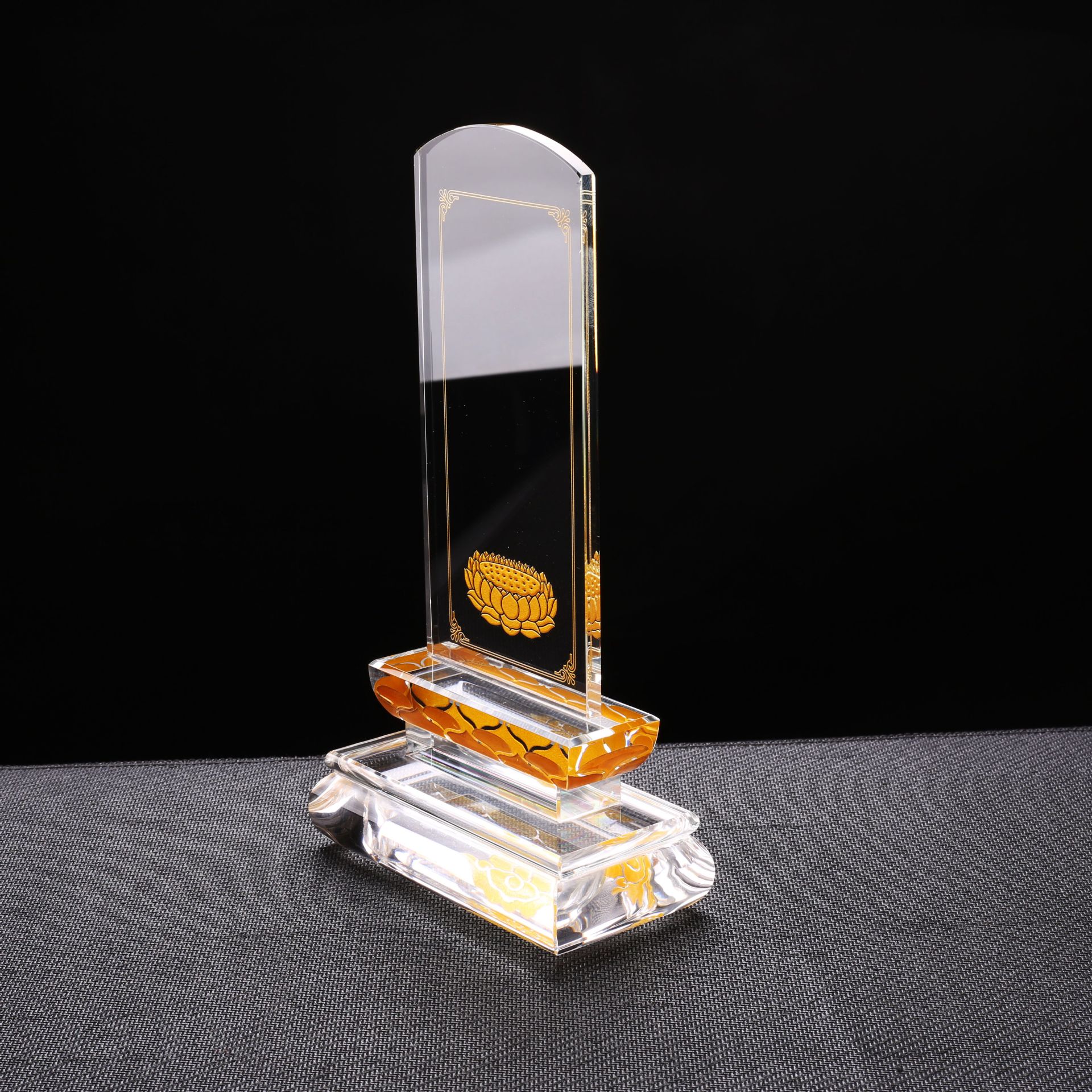 水晶灵位牌 莲花牌位 先人往生灵牌 寺庙超度祭祀用品可定制厂家