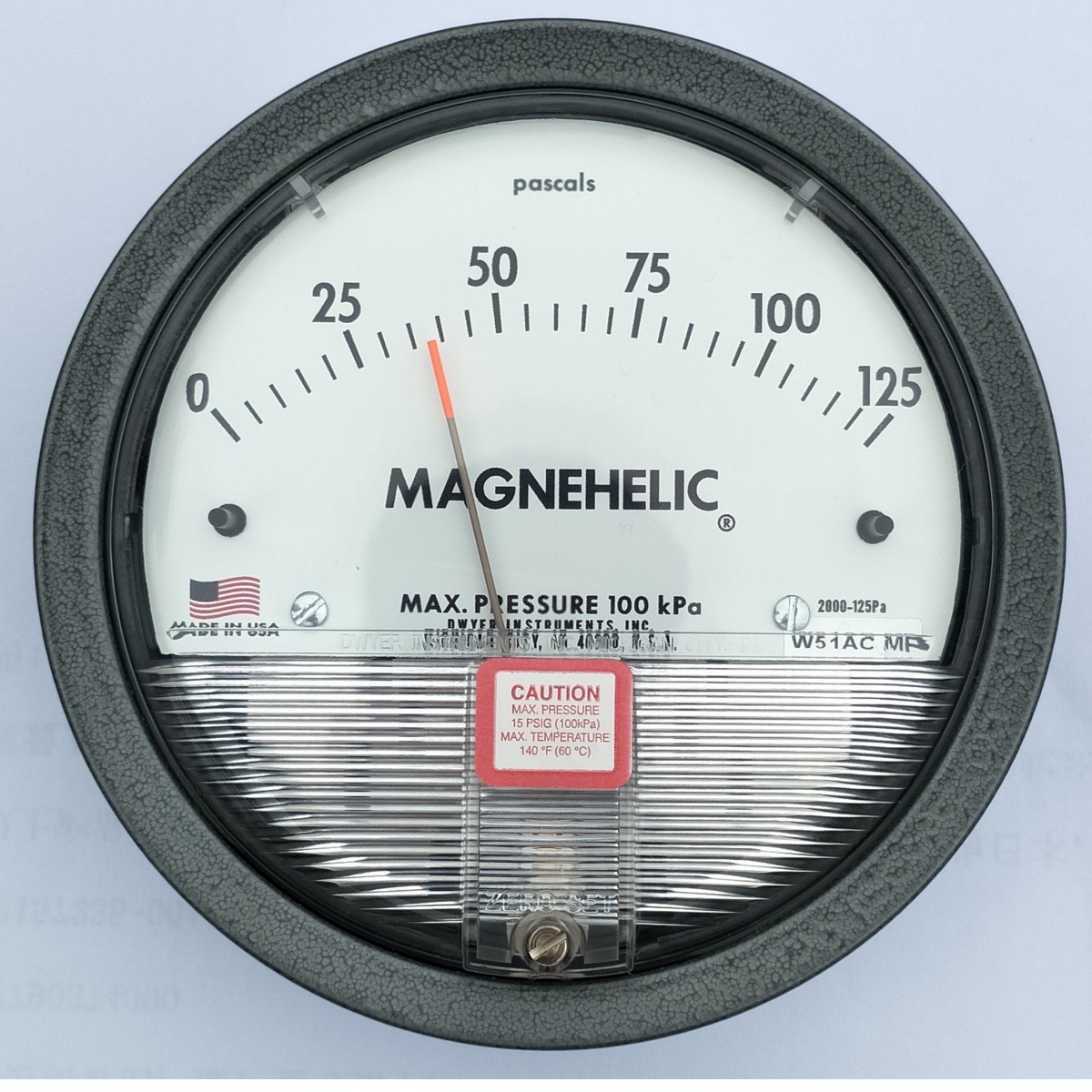 压差表2000125padwyermagnehelic2000系列无源机械式压差表