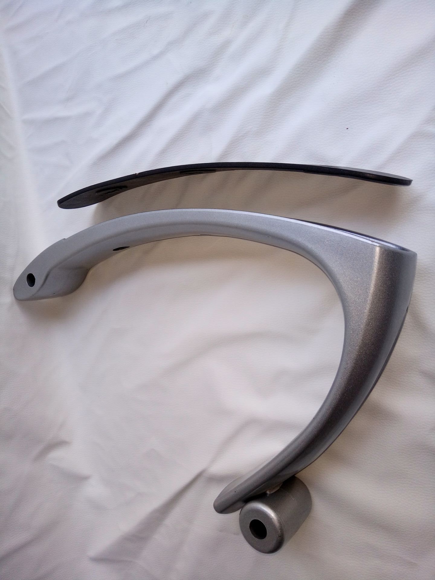 优质转椅扶手 高档办公椅子扶手 银色烤漆扶手 家用椅子配件