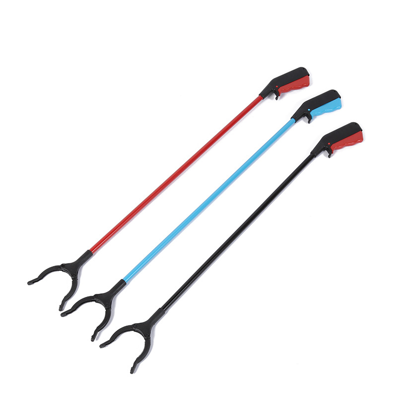 80cm垃圾夹环卫不弯腰管道铁杆不锈钢拾物器下水道卫生捡垃圾钳