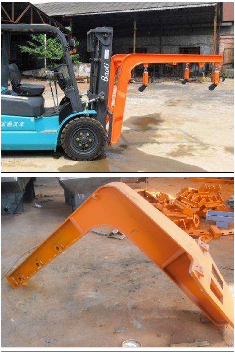 可倾斜可举升的叉车加长吊臂 多型号加长加高叉车吊臂起重臂定做