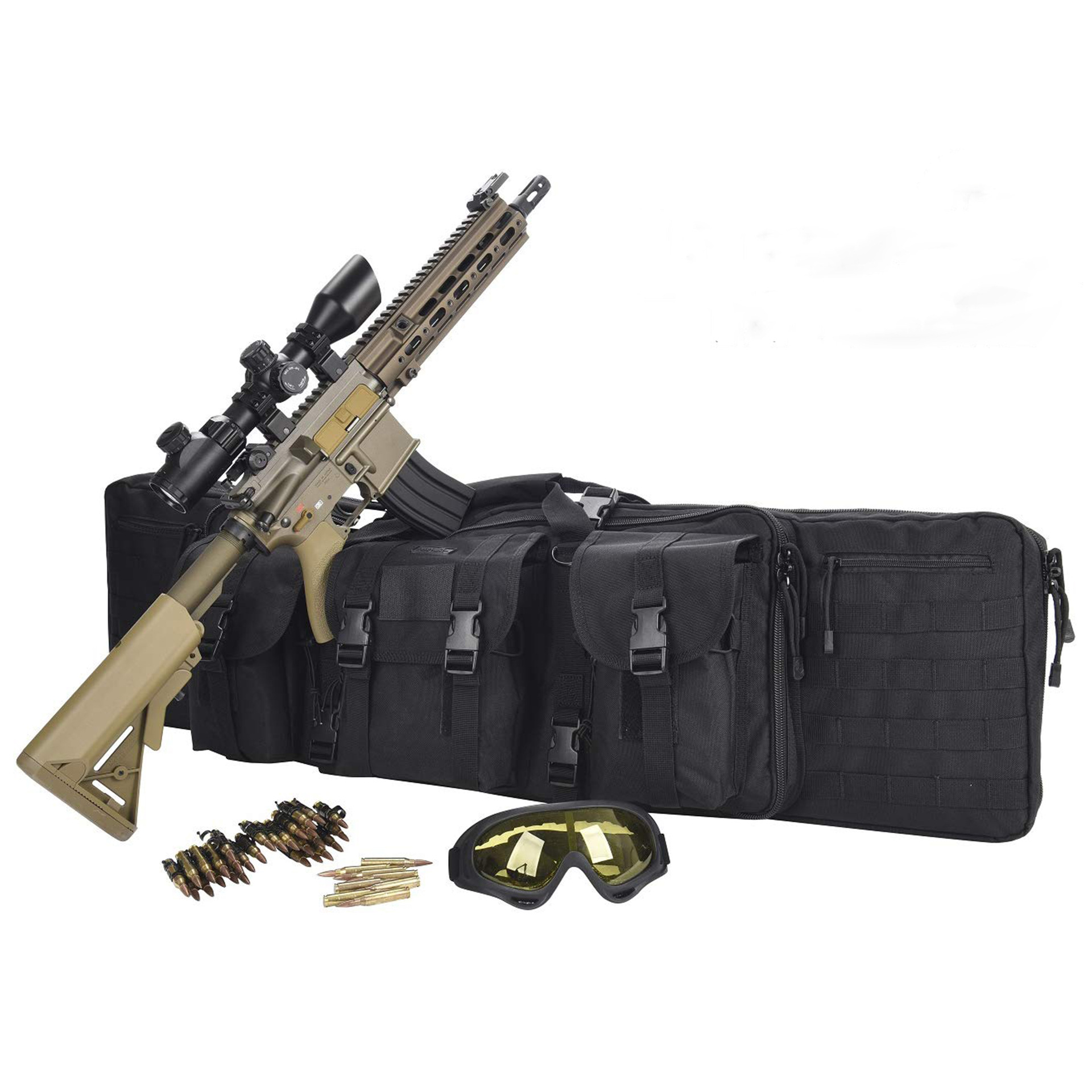 枪包战术多功能户外cs野战背包 附件狩猎钓鱼包36英寸枪袋