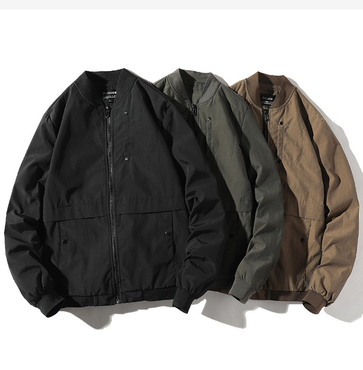 外套2019秋冬男装青年日系复古潮牌休闲宽松原宿风飞行员夹克男