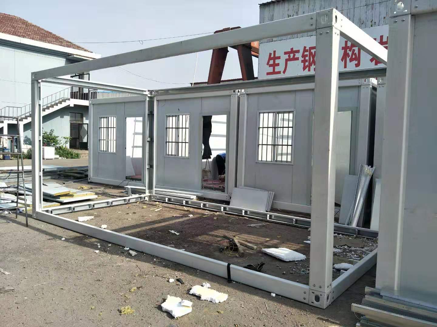 定制厂家集装箱式房屋活动板房彩钢房 住人移动打包箱快拼箱房