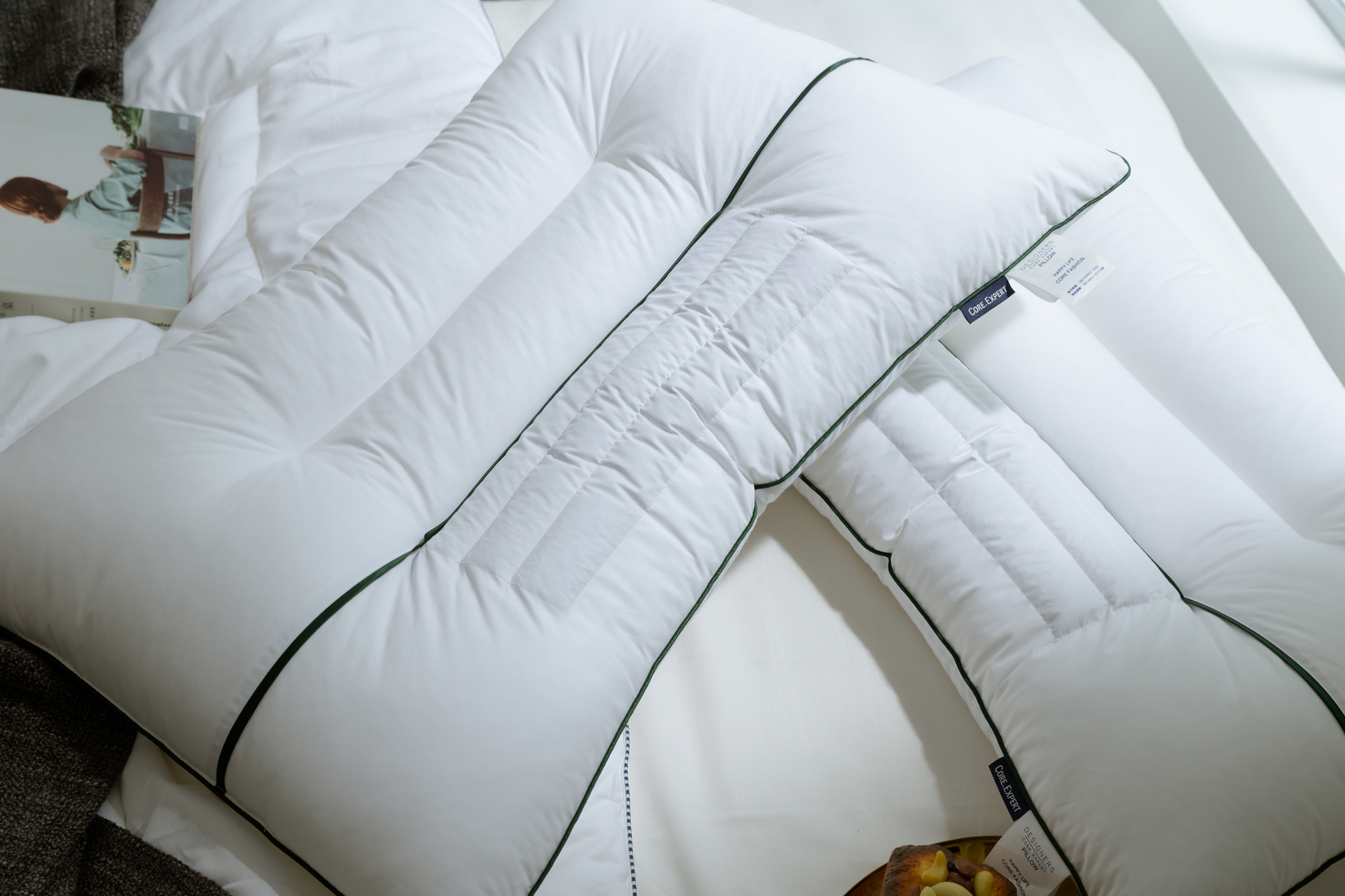 简约酒店风黄荆子舒睡枕 单人枕头48x74cm成人枕芯单只装一件代发