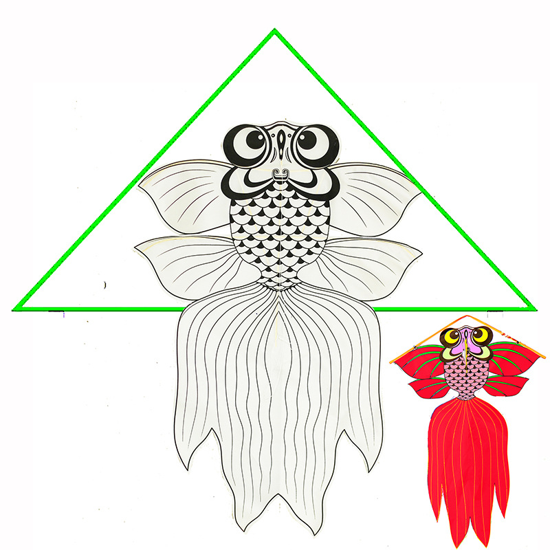 2米填色diy风筝儿童手绘绘画户外活动团体用品空白风筝