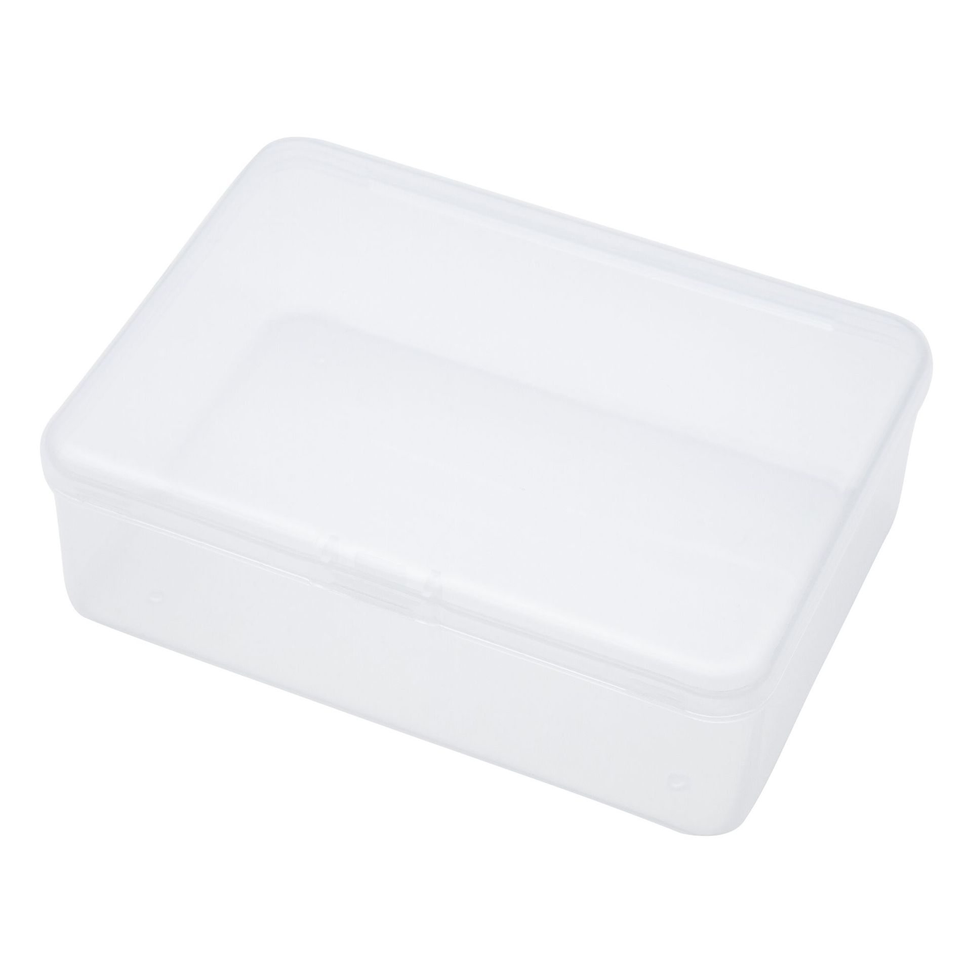 4 Transparent Pp Box Covered Ornament Parts Finishing Storage Box Student Stationery Plastic Box Bags
