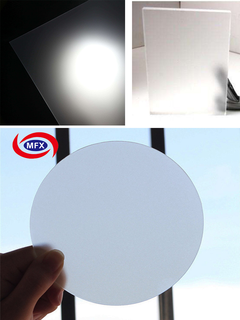 定制 单双面半透明和彩色亚光磨砂亚克力面板 扩散板led灯光板