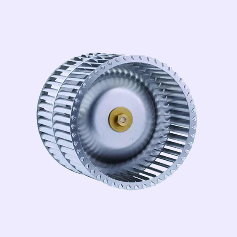 厂家定制oem五金铝多翼离心叶轮双进风吸尘器扇叶高转速低噪音