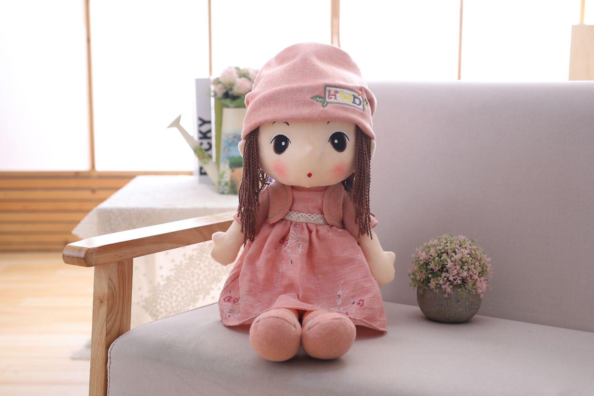 正版可爱浅浅菲儿豪伟达毛绒玩具小女孩布娃娃公仔儿童玩偶