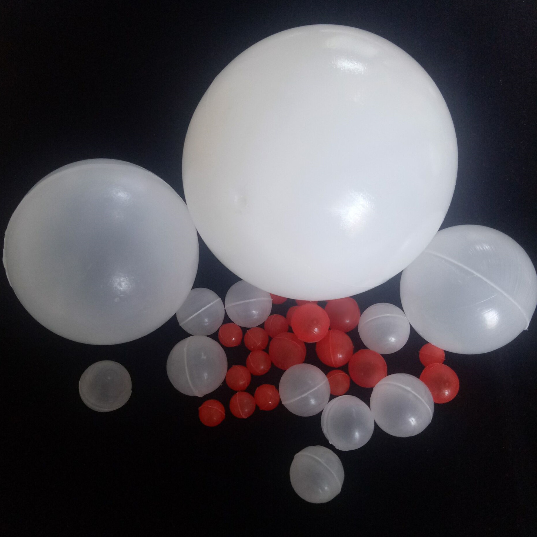 6mm红色pp空心塑料球 液面指示球 液位标志球