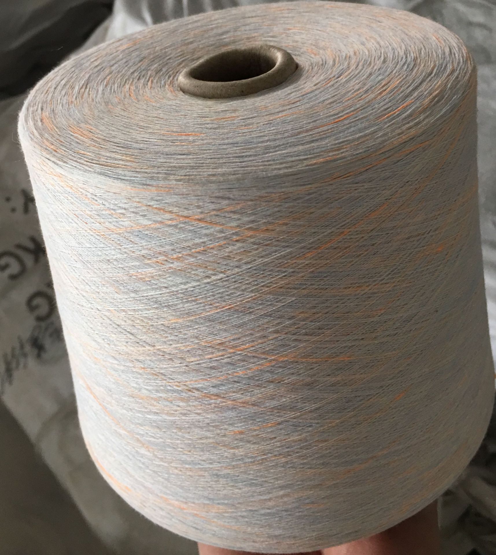 新品精梳长绒棉双色段彩纱 ab色加彩点纱 百隆华孚色号可以来样纺