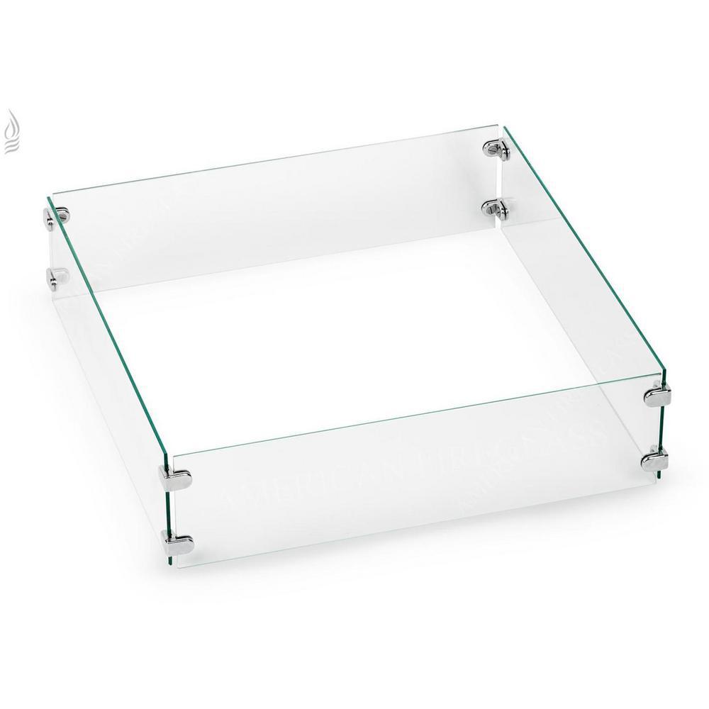 壁炉专用方形长方形火炉用防风玻璃罩