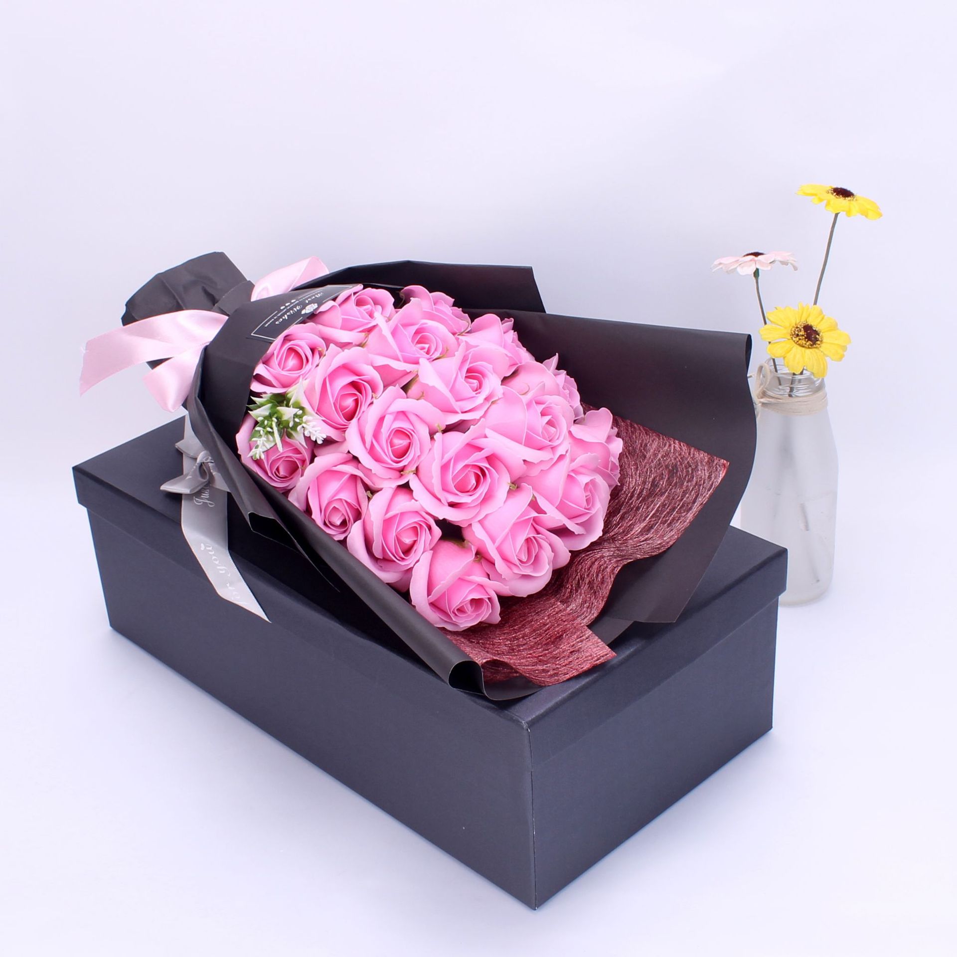 Valentine's Day Creative Gift 18 Soap Rose Bouquet Gift Box Amazon Mother's Day Birthday Gift Soap Flower