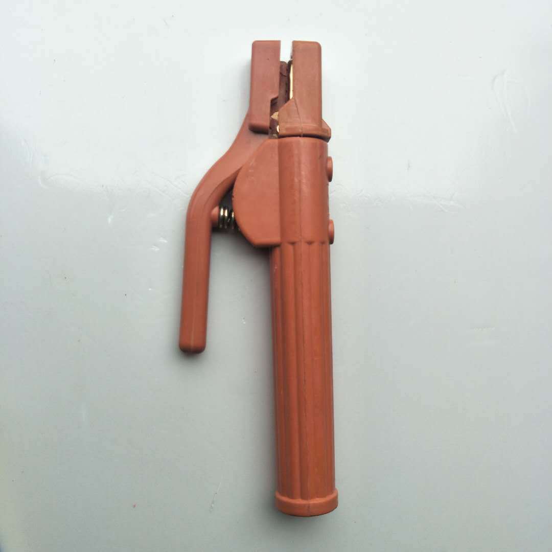 厂家批发不烫手纯铜焊把电焊钳 绝缘防漏电手柄重型电焊钳