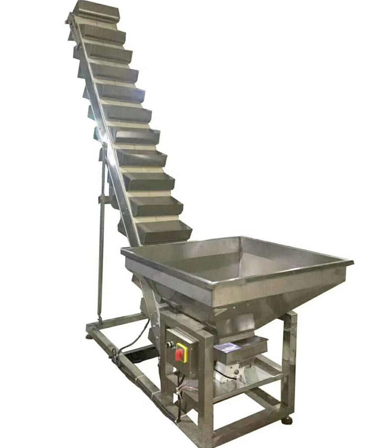斗式连续上料机 304不锈钢斗式输送机斜式颗粒剂自动上料提升机