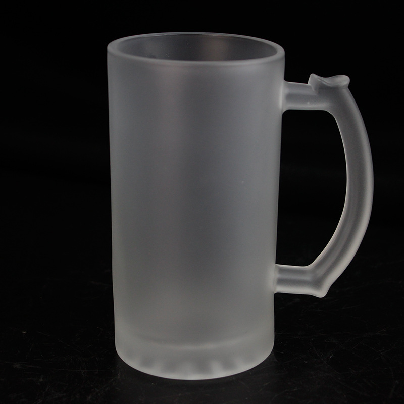 Creative Style Thermal Transfer Printing Glass Cup Coated Thermal Transfer Printing Glass Beer Glass Glass Wine Glass 16Oz Frosted Glass Cup