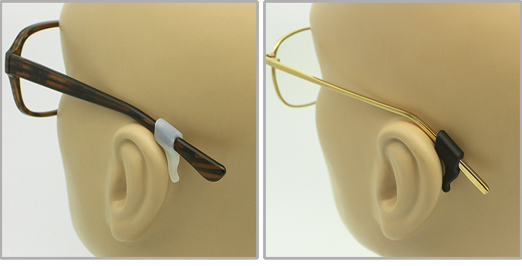 眼镜硅胶防滑套耳勾儿童近视镜腿耳后固定圈脚套运动防掉耳钩耳托