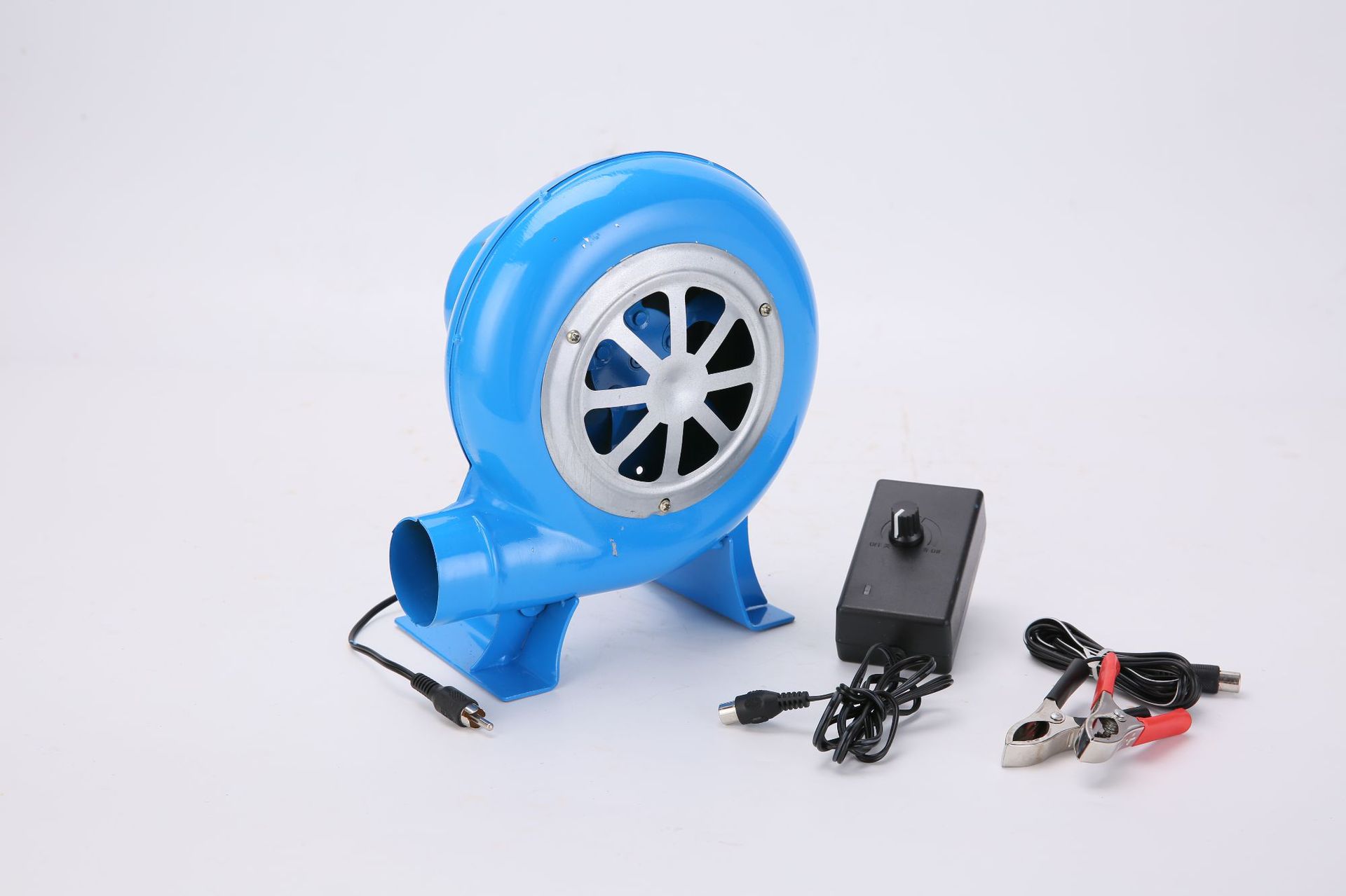 民丰12v电动鼓风机烧烤小型 220v调速交直流调风家用鼓风机