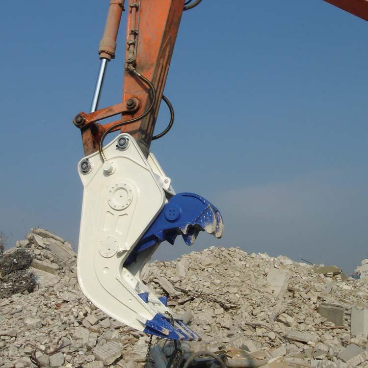 常青挖机属具粉碎钳楼房拆迁混凝土液压钳钢筋破断剪打碎机鹰嘴剪