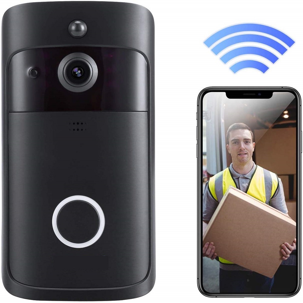 厂家直销wifi智能视频门铃威盛aiwit电子猫眼无线门铃可视