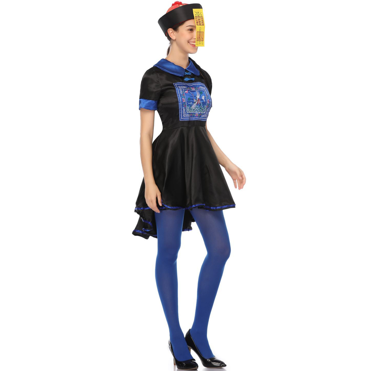 m-xl分码万圣节女僵尸裙服装 cosplay中式清朝鬼节吸血丧尸亲子装