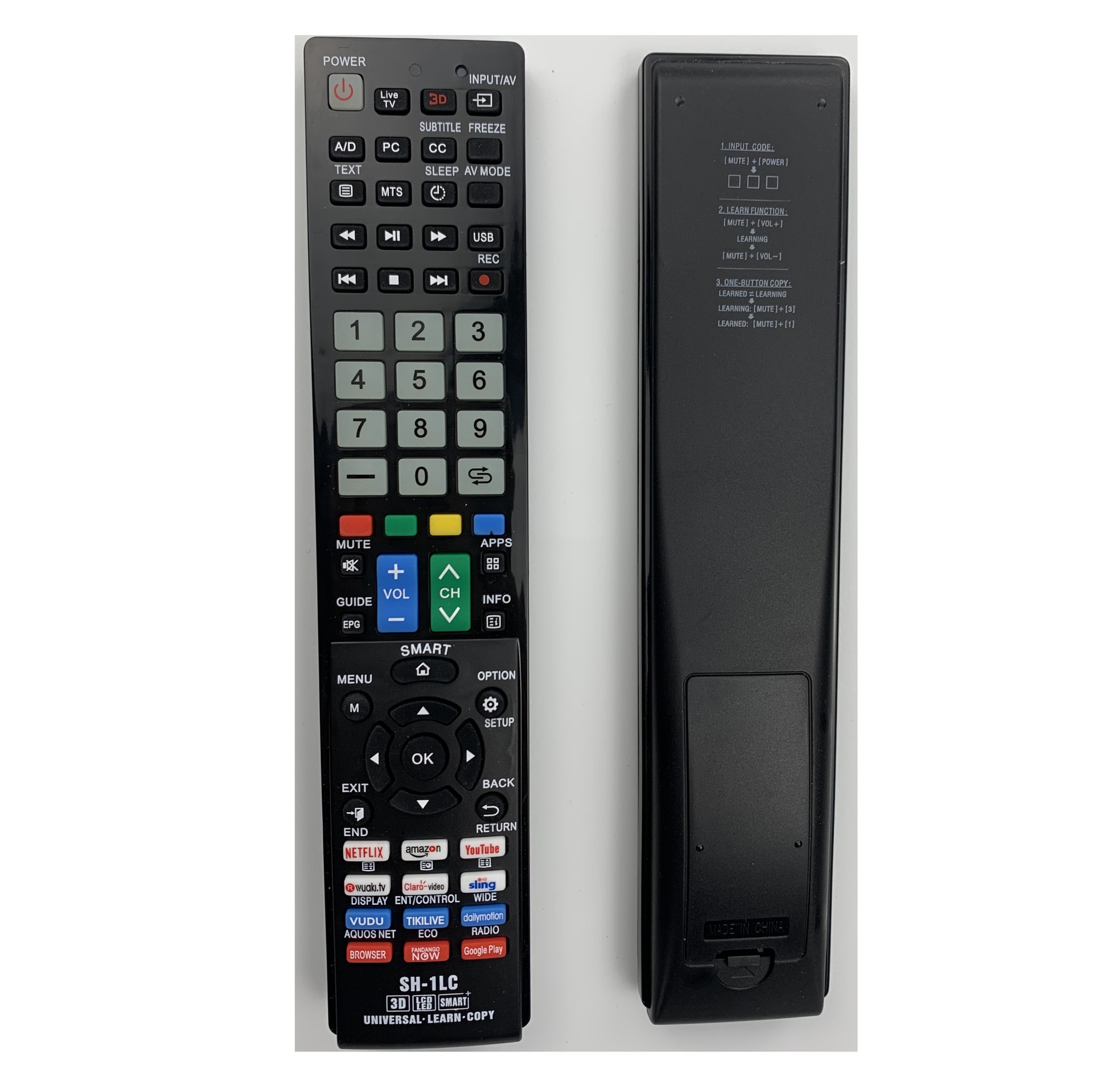 适用夏普电视万能遥控器sh1lcirremoteforsharptv