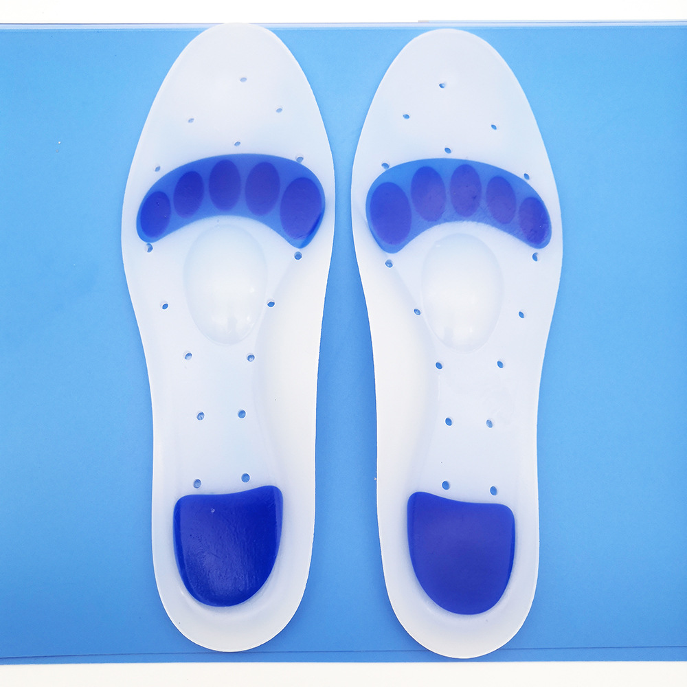 硅胶足弓鞋垫 运动减震透气全垫加厚增高按摩医用骨刺垫防痛整垫