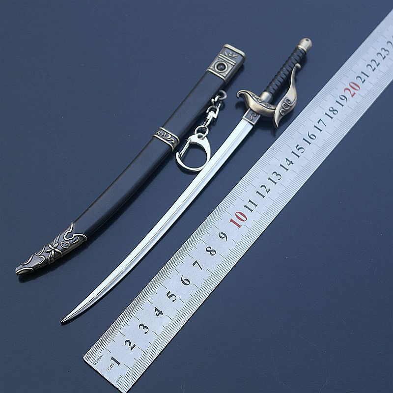 第五人格武器周边约瑟夫西洋剑带鞘合金兵器钥匙扣22cm一件代发