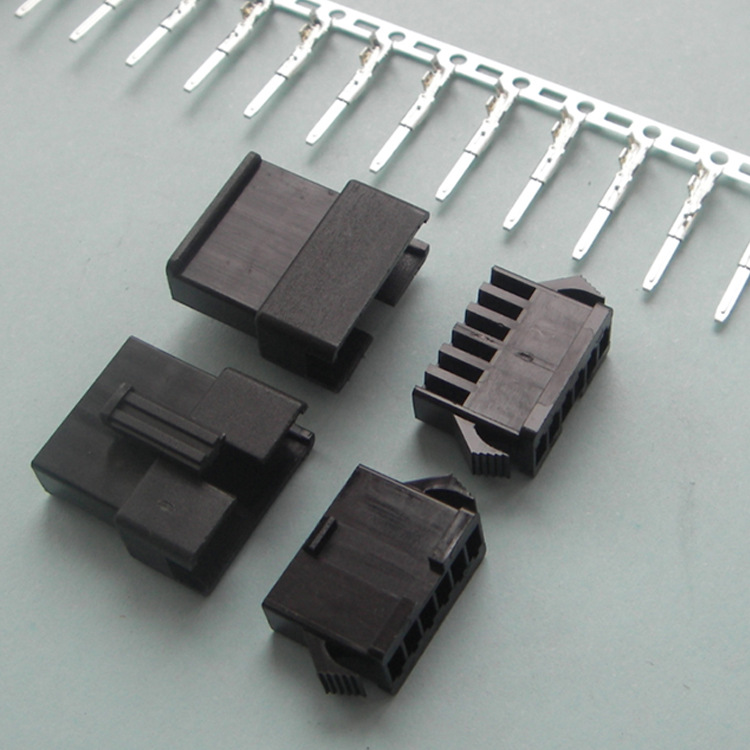 5端子连接器 sm空中对插公母胶壳端子2.5间距插头插座电子线