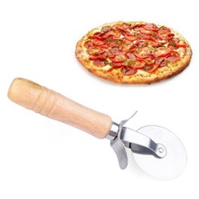 跨境热销 介饼刀不锈钢带木柄比萨刀切割器糕点面团 厨房烘焙工具