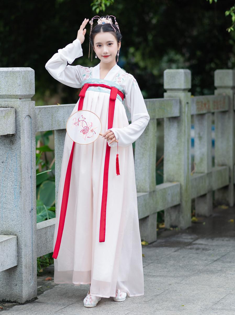 原创传统汉服女成人仙女装齐胸夏季襦裙cosplay服装古装民族服饰