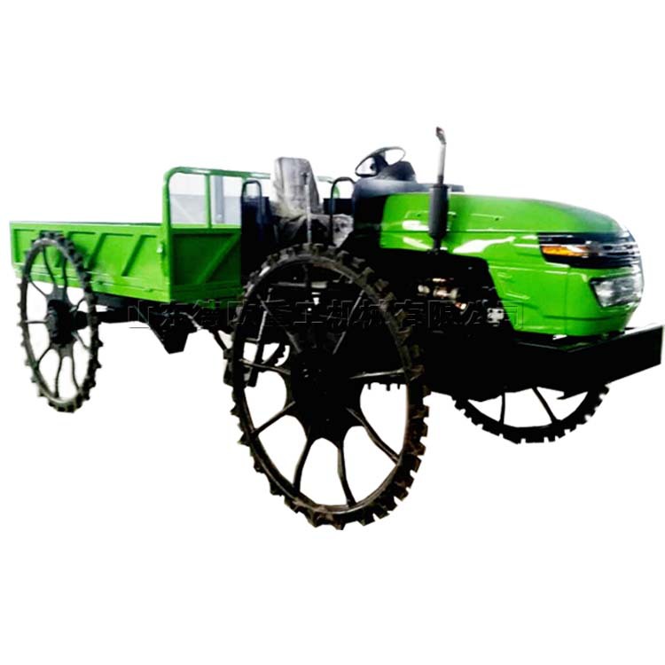 多功能水田运苗施肥喷药一体机 25马力田间施肥防陷稻田运秧机