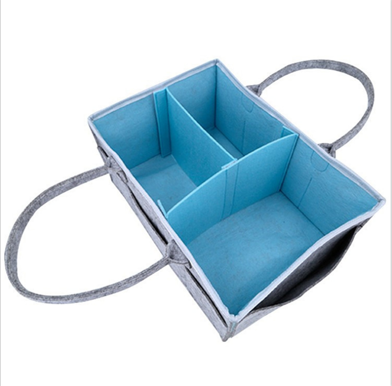 新款毛毡尿不湿收纳袋母婴用品妈咪包婴儿尿布收纳包 定制logo