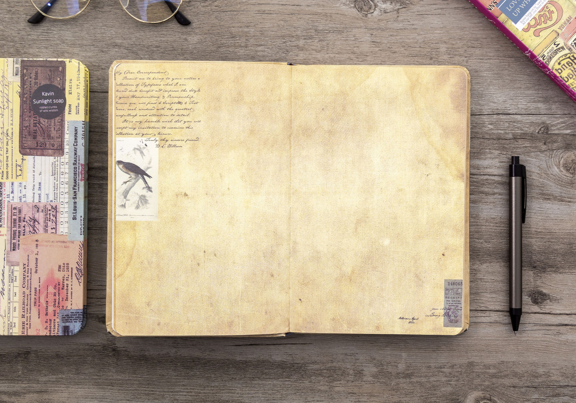 a5复古欧式硬面彩页记事本本册学生礼物唯美插画日记本笔记本子