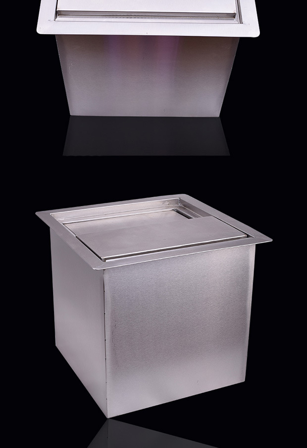 加厚家用商用自助餐不锈钢冰槽奶茶店专用储冰槽嵌入式冰槽 商用