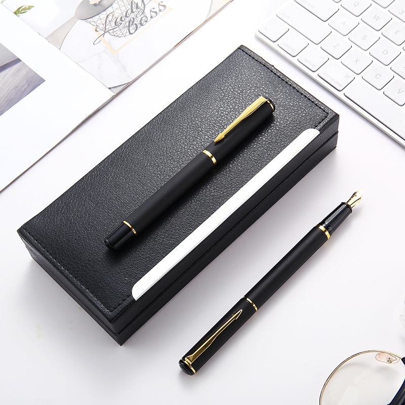 High-End Business Pen Company Awards Commemorative Gift Pen Black Advertising Gift Pen Wholesale Student Pen